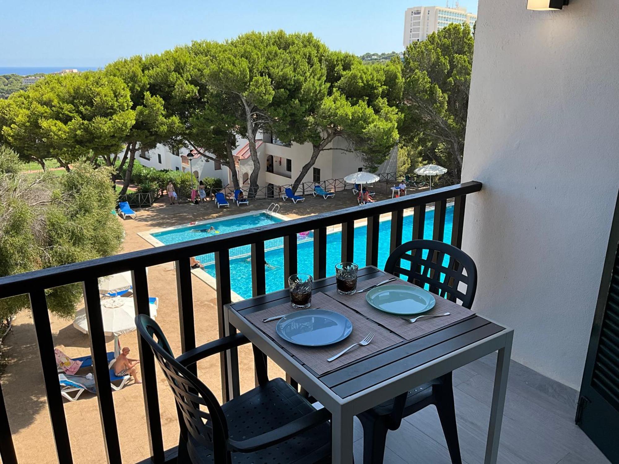 Ferienwohnung Vistas Al Mar Y La Piscina Arenal d'en Castell Exterior foto
